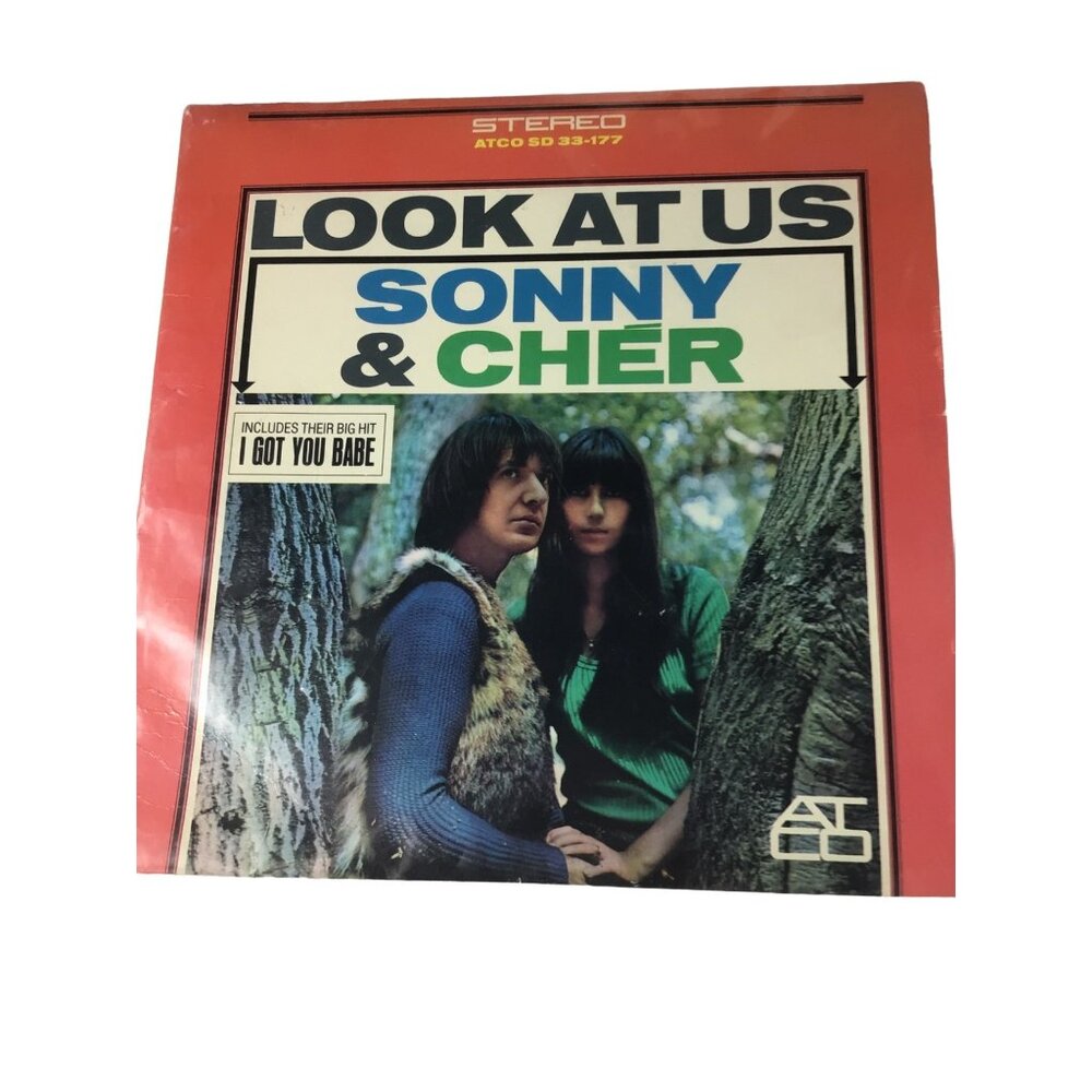 VTG*Sonny & Cher Record Album LP “Look at Us”I Got You Babe*1965*Great Condition